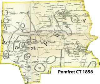 Pomfret 1856 map
